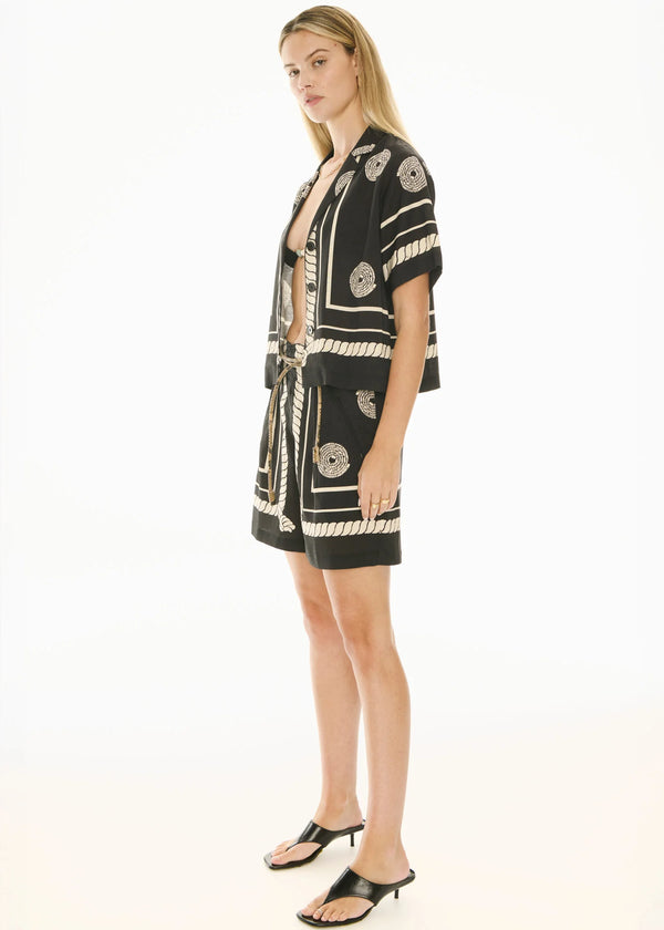 Tangle Shirt - Black/Pebble