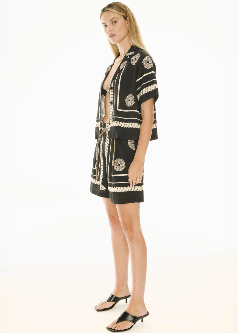 Tangle Shirt - Black/Pebble