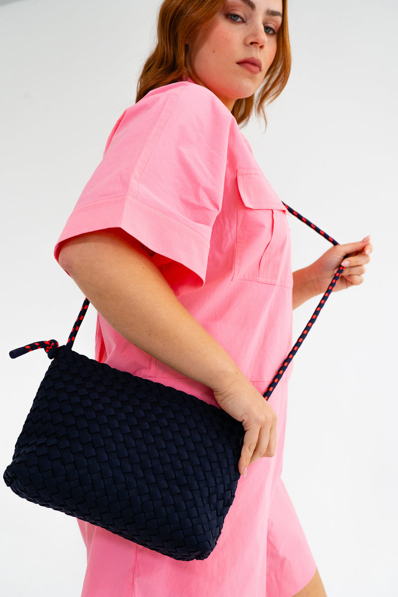 Panama Crossbody - Navy Neo Plait