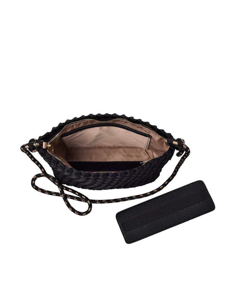 Panama Crossbody - Black Neo Plait