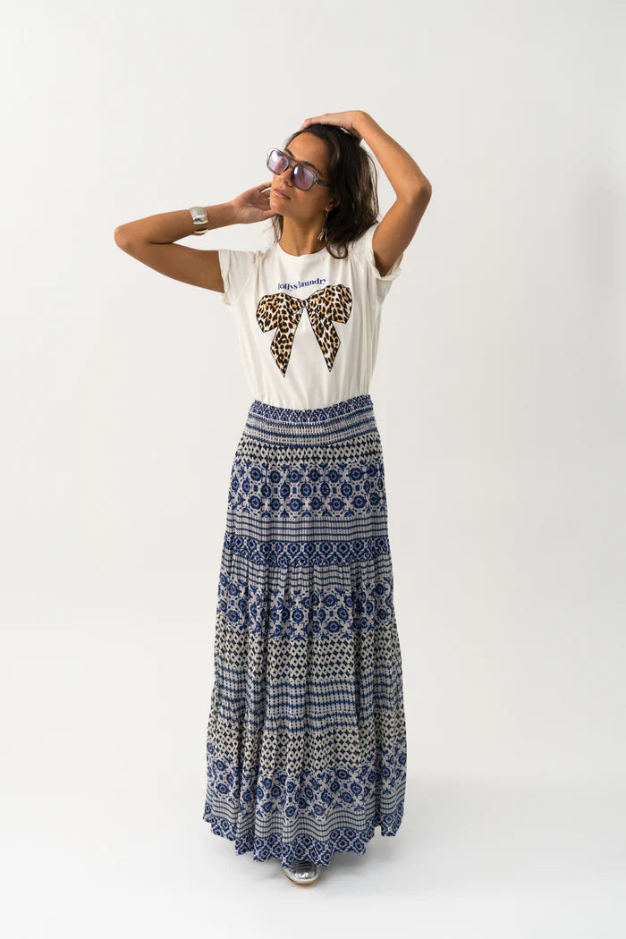 Diamond Maxi Skirt - Blue