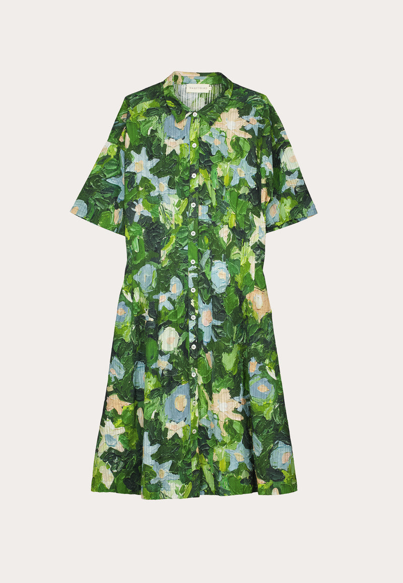 Paloma Short Sleeve Dress - Garden