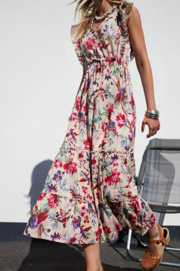 Samo Midi Dress - Floral Print