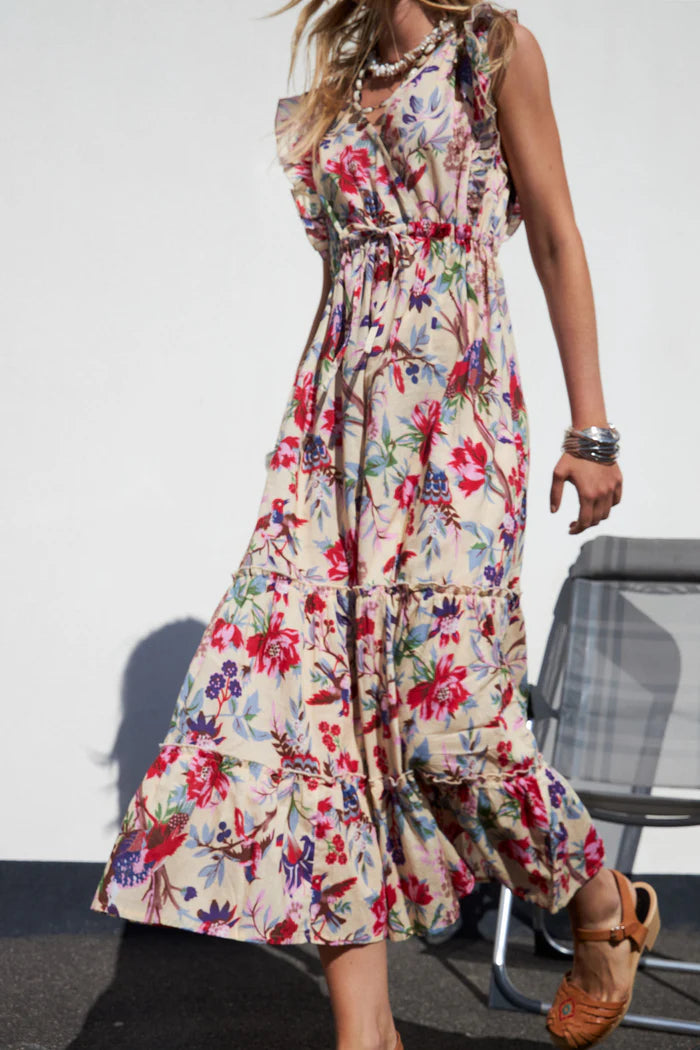 Samo Midi Dress - Floral Print