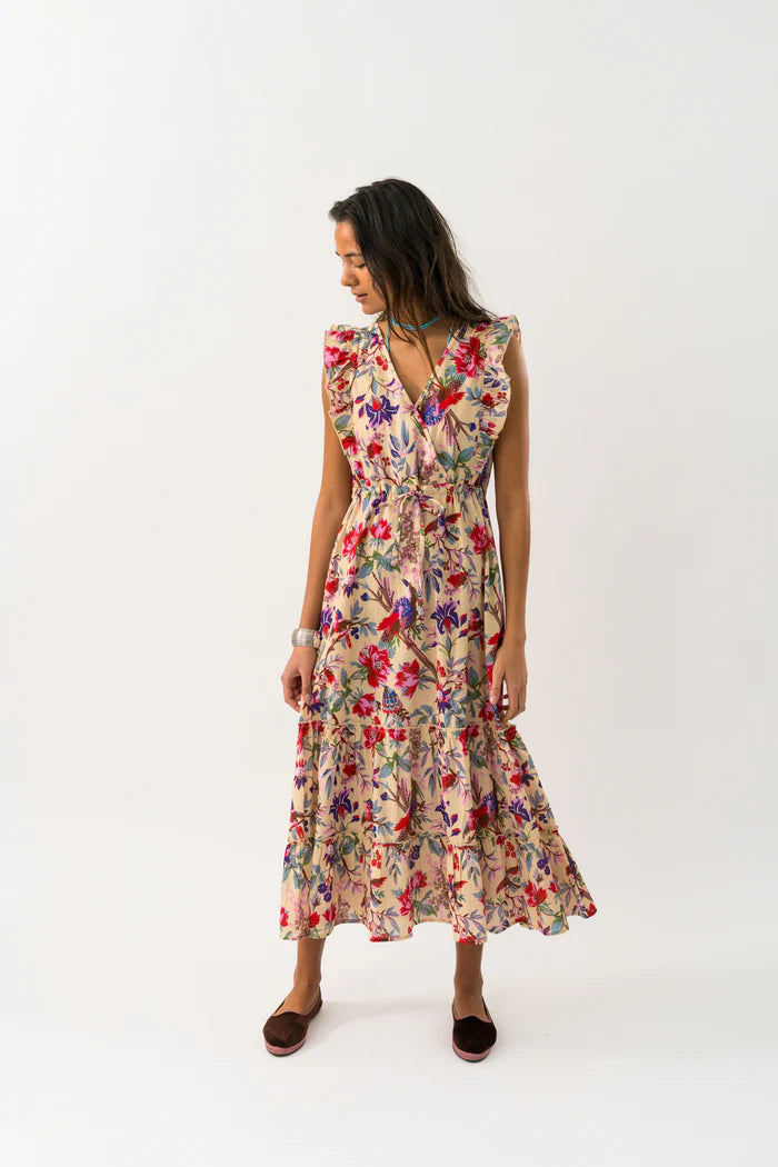 Samo Midi Dress - Floral Print