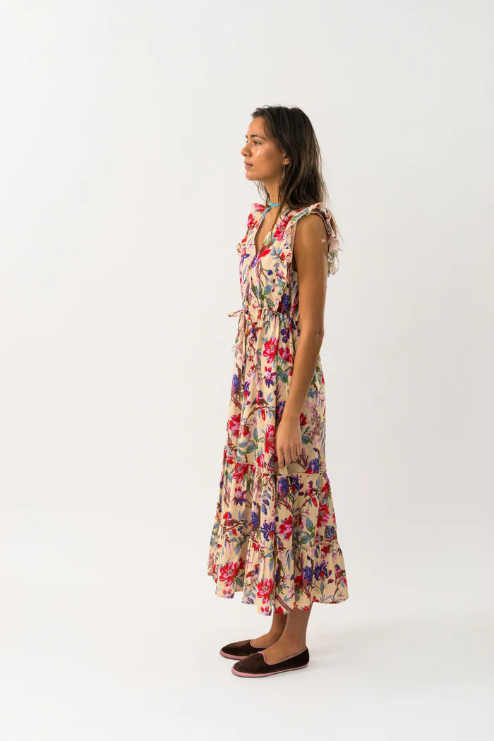 Samo Midi Dress - Floral Print