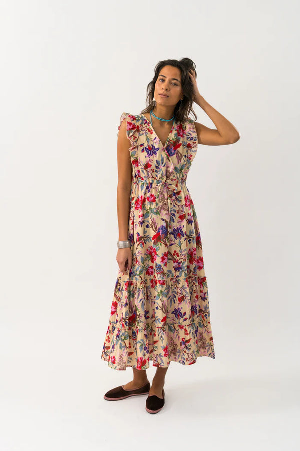 Samo Midi Dress - Floral Print