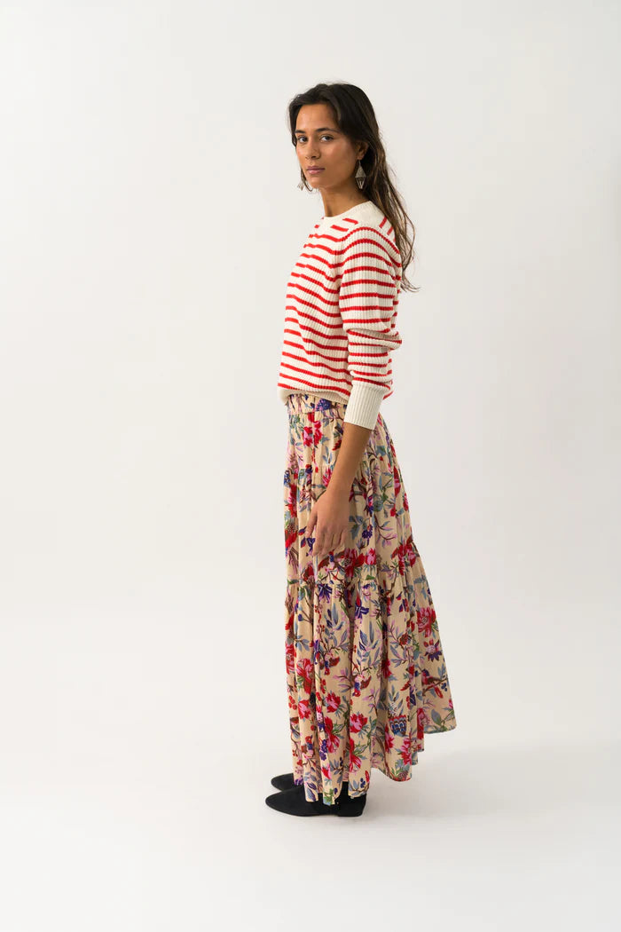 Sunset Maxi Skirt - Flower Print