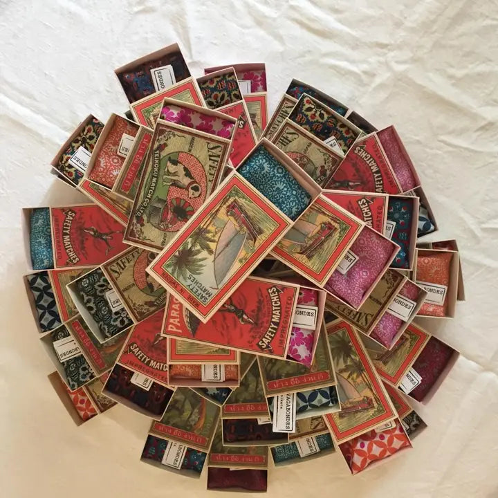 Mini Marushka Silk Scarf - Green