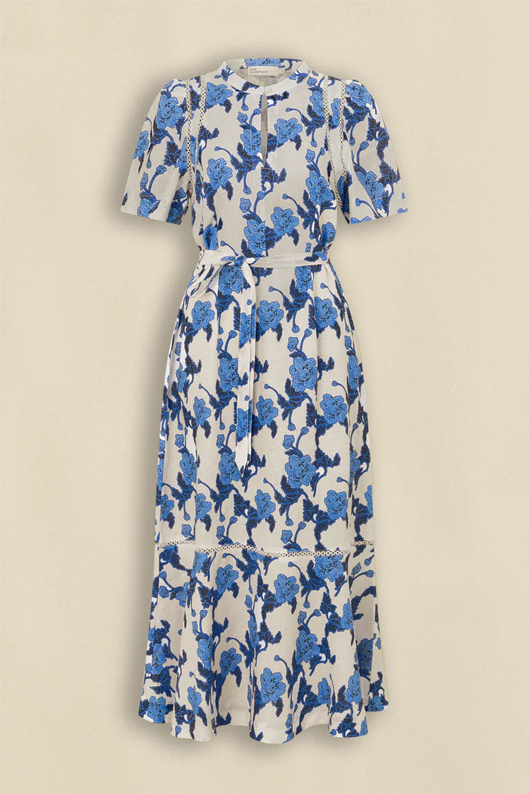 Cable Dress - Azure Bouquet