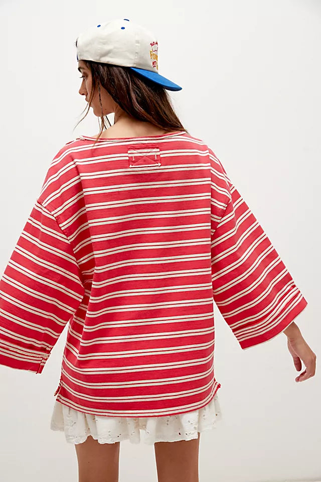 Cest La Vie Tee - Red Combo