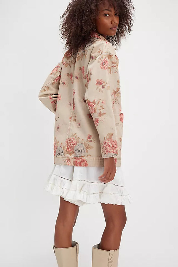 Avery Denim Jacket - Exploded Floral