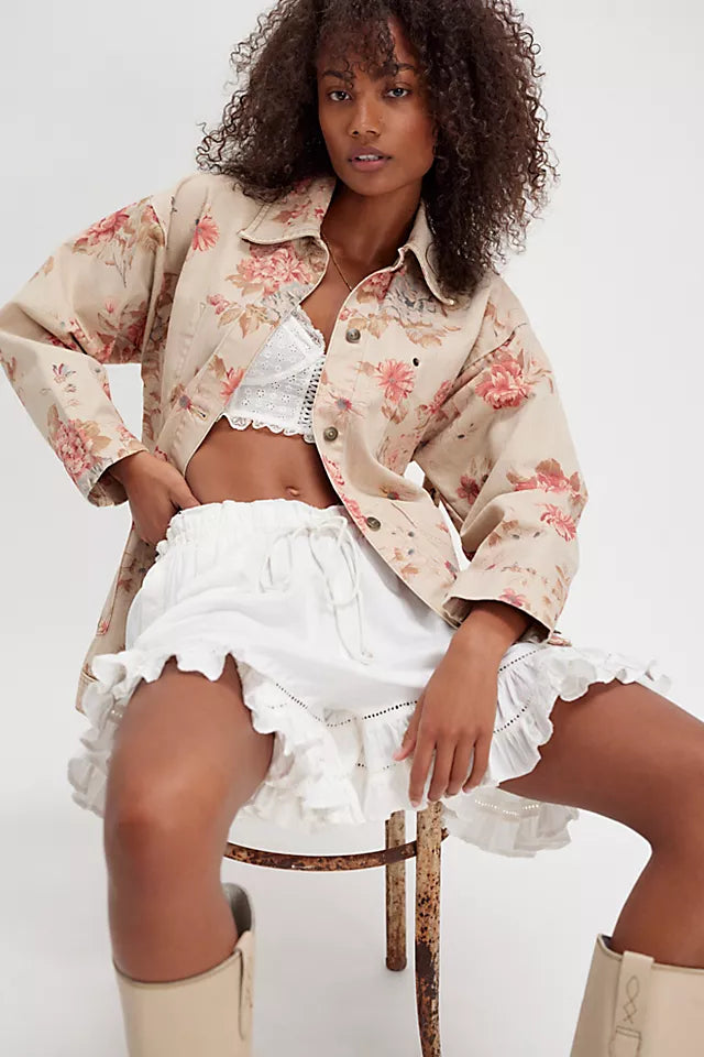 Avery Denim Jacket - Exploded Floral