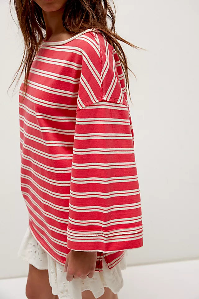 Cest La Vie Tee - Red Combo