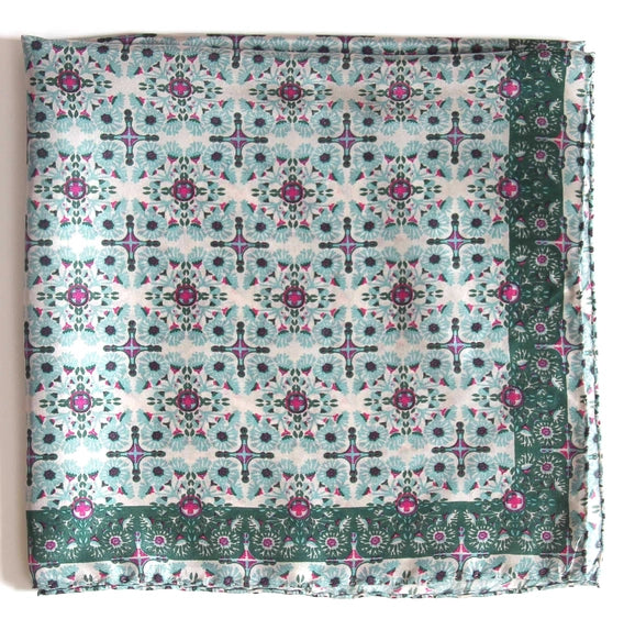 Mini Agadir Silk Scarf - Khaki