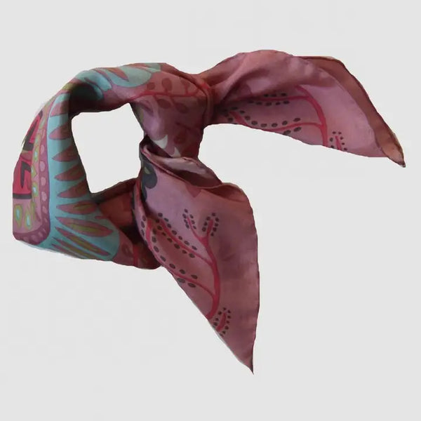 Mini Marushka Silk Scarf - Rose Pink