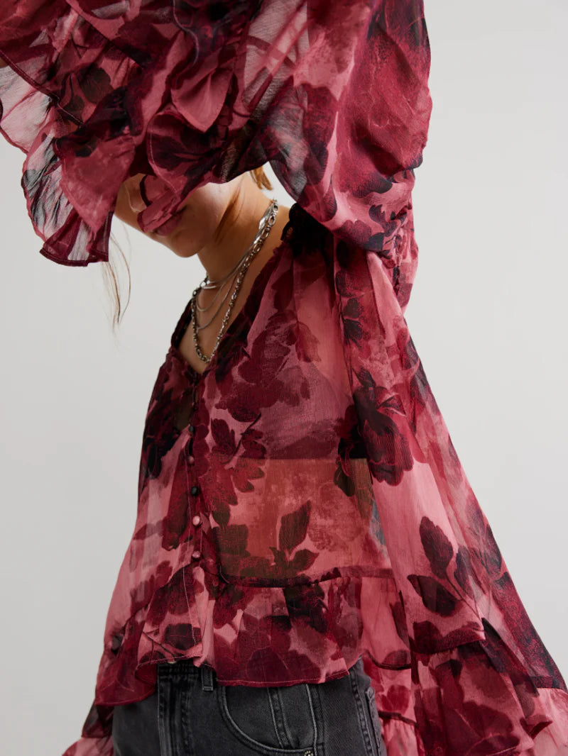 Day Dreaming Blouse - Rose Combo