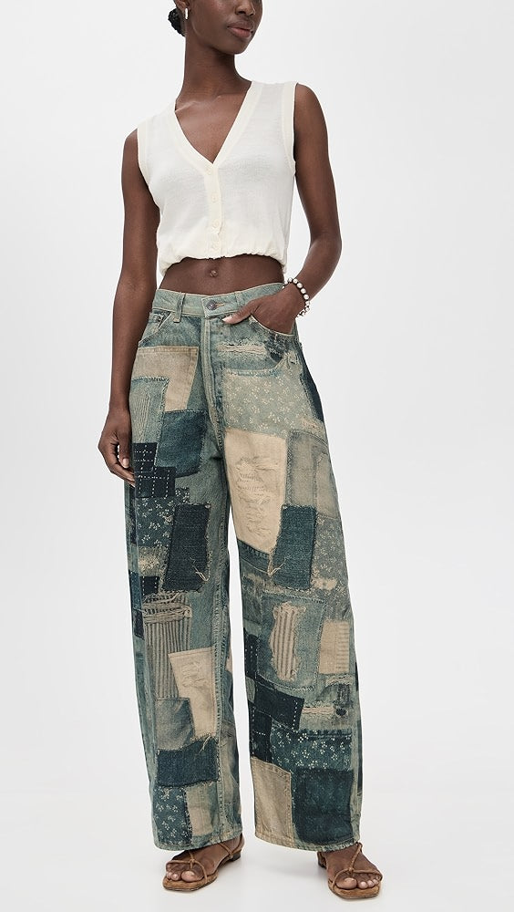Illusions Printed Relaxed Jean