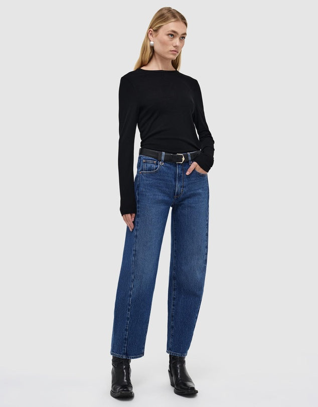 Amber Barrel Jeans - Iris