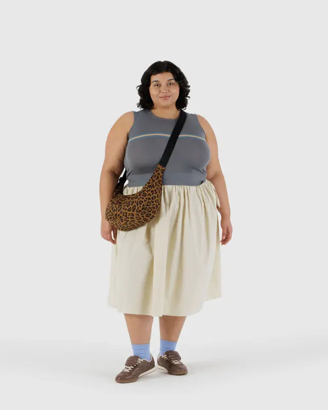 Baggu Medium Nylon Crescent Bag - Leopard