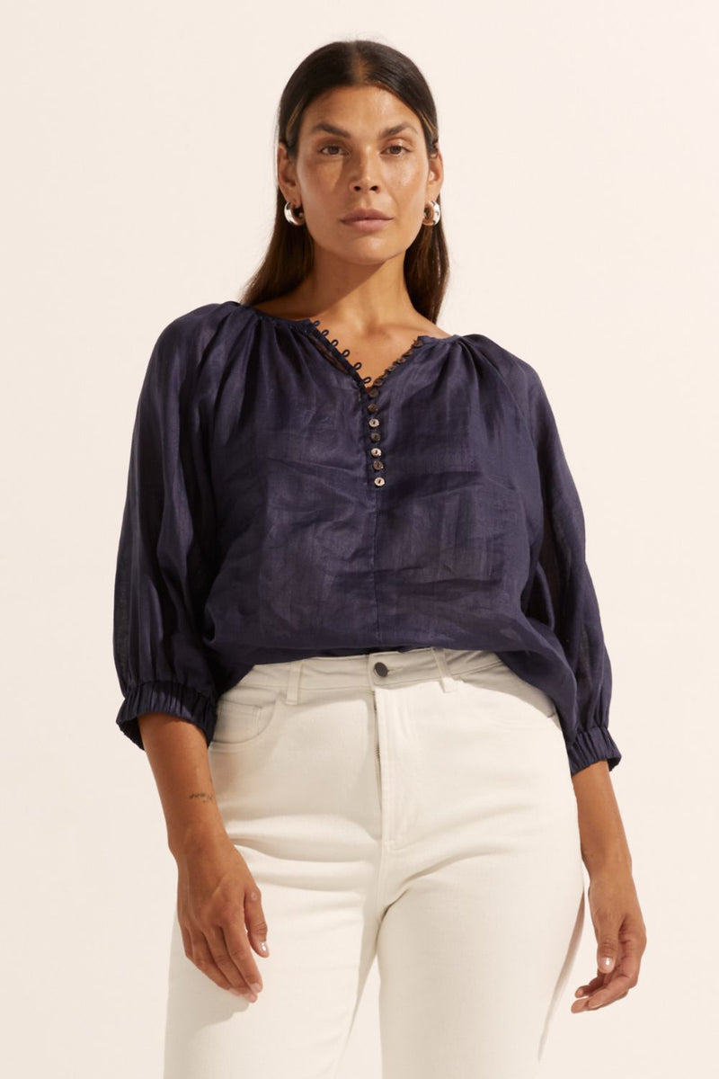 Imbue Top - Indigo