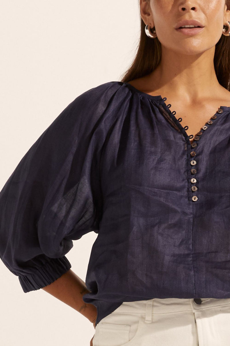 Imbue Top - Indigo