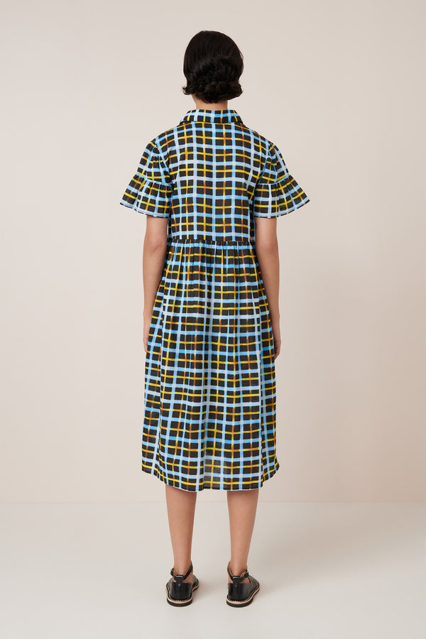 Impressions Dress - Neon Tartan