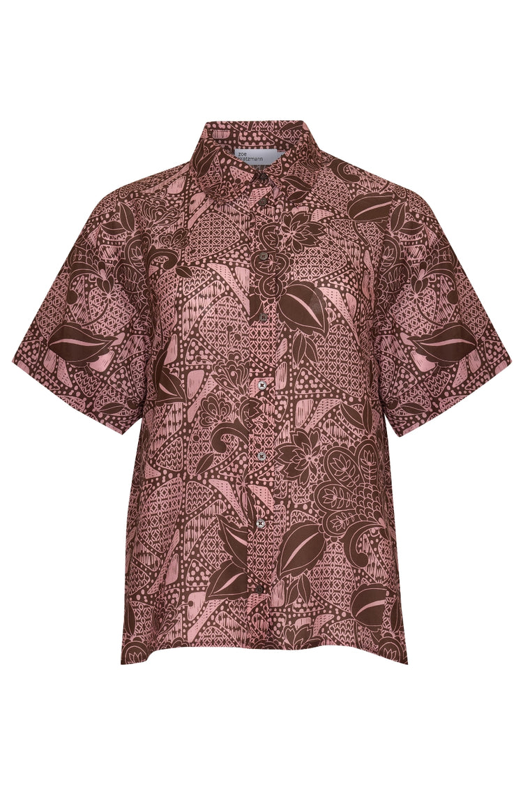 Jaunt Top- Cacao Batik