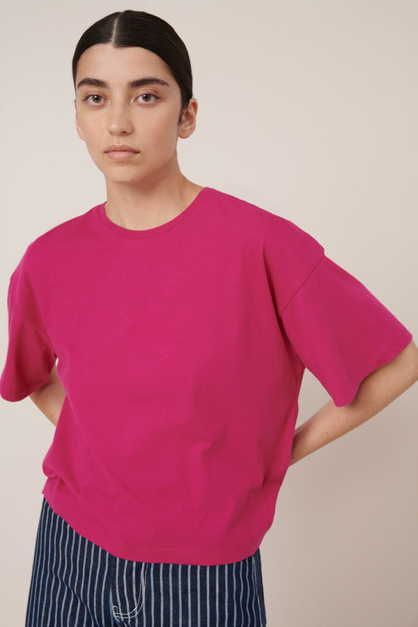 Light Boxy Tee - Magenta