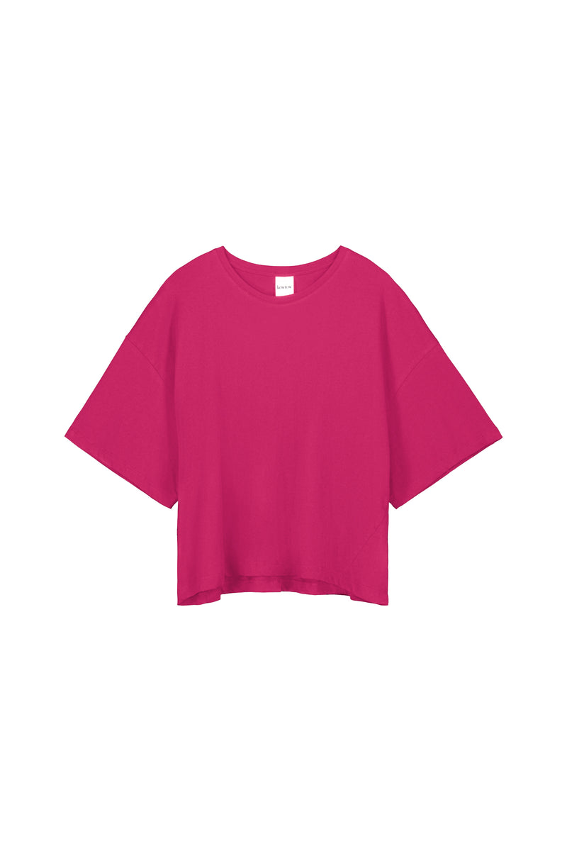 Light Boxy Tee - Magenta