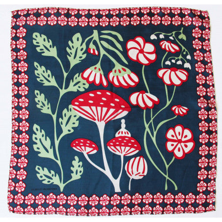 Mini Alice Silk Scarf - Navy