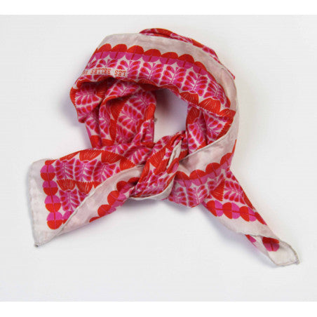 Mini Oslo Silk Scarf - Fuchsia