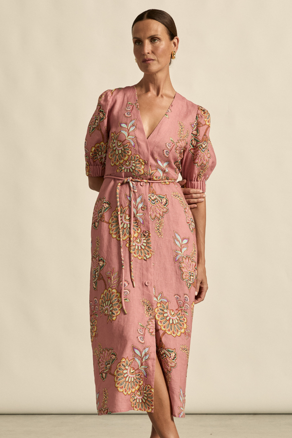 Portrait Dress - K'gari Bloom