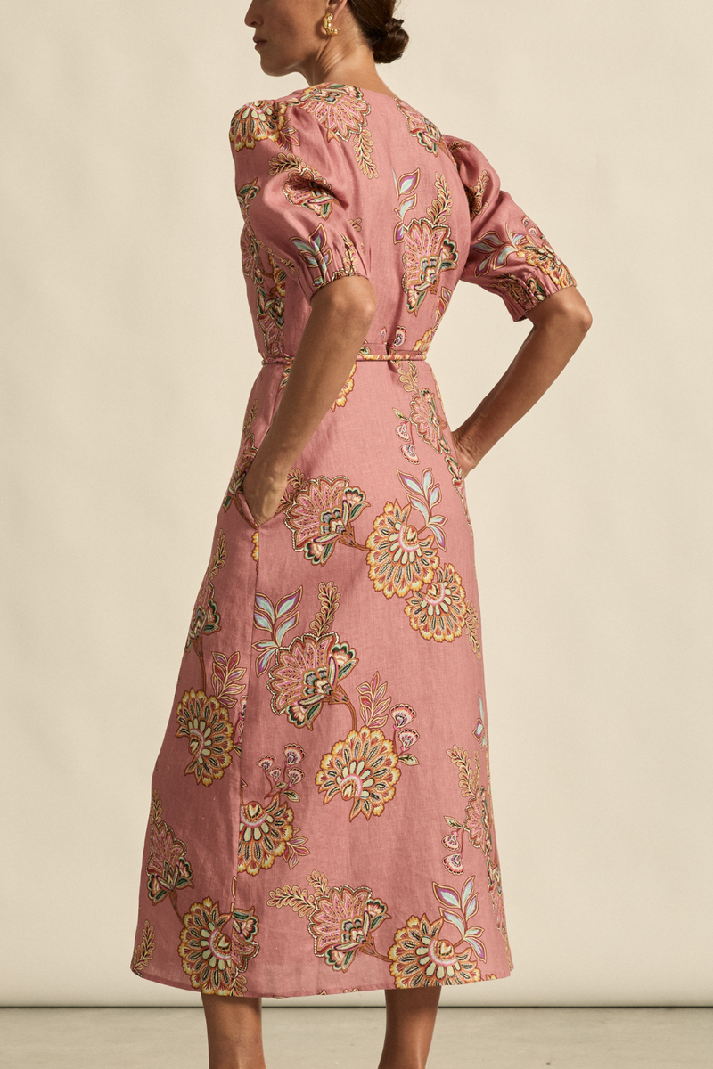 Portrait Dress - K'gari Bloom