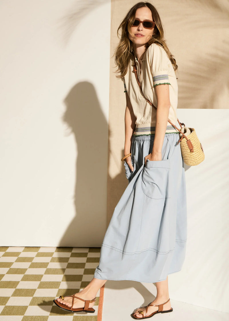 Avrid Bubble Skirt - Blue