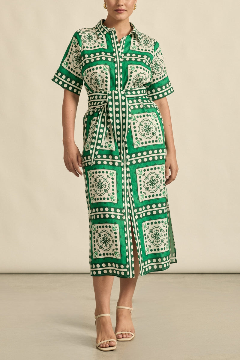 Roam Dress - Parrot Scarf