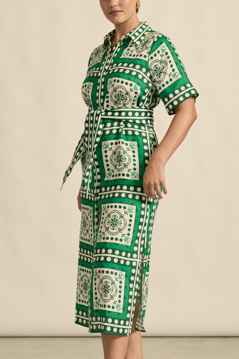 Roam Dress - Parrot Scarf