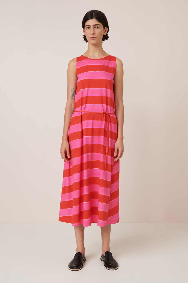 Tank Swing Dress - Painted Stripe