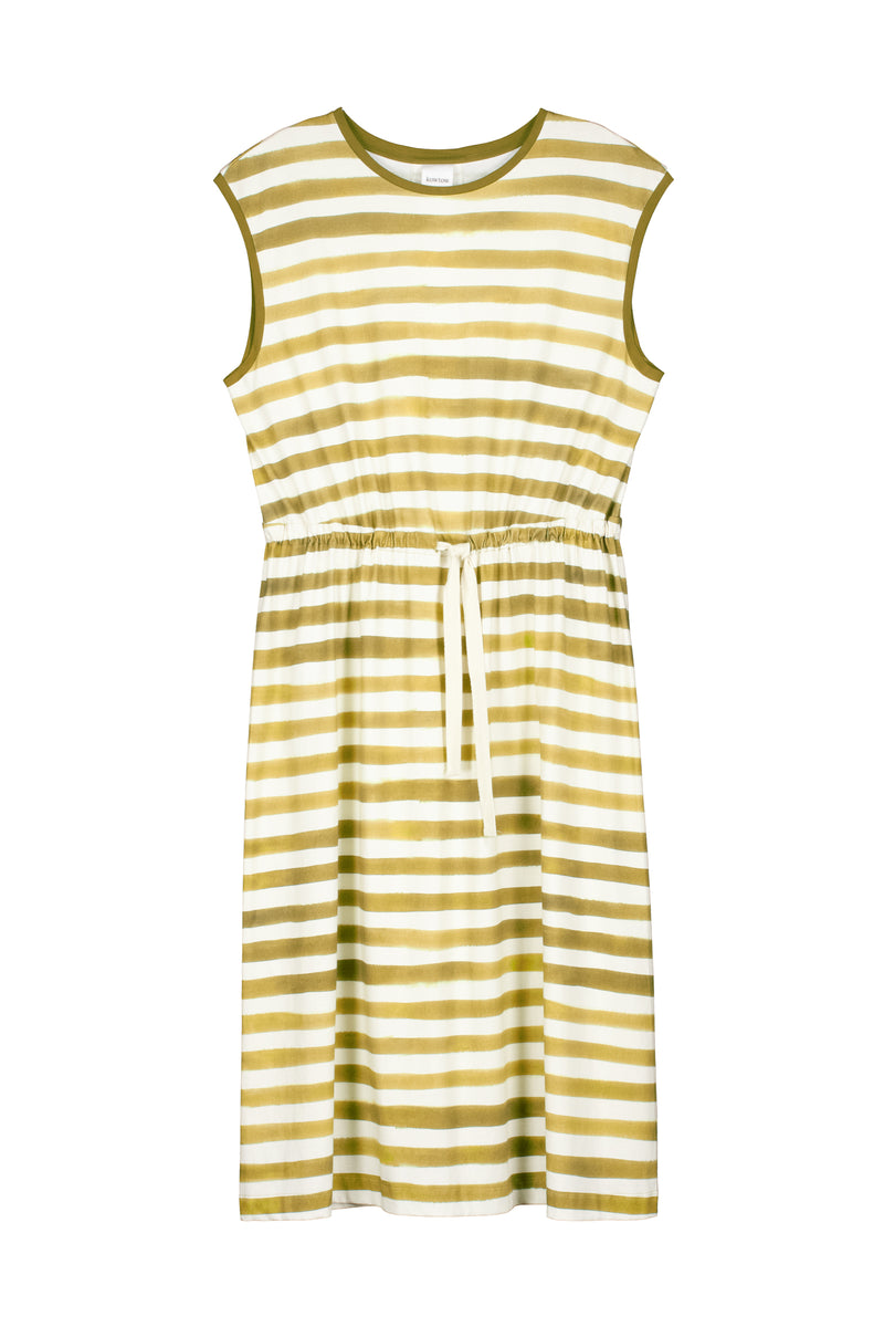 Wave Dress - Brushstroke Stripe