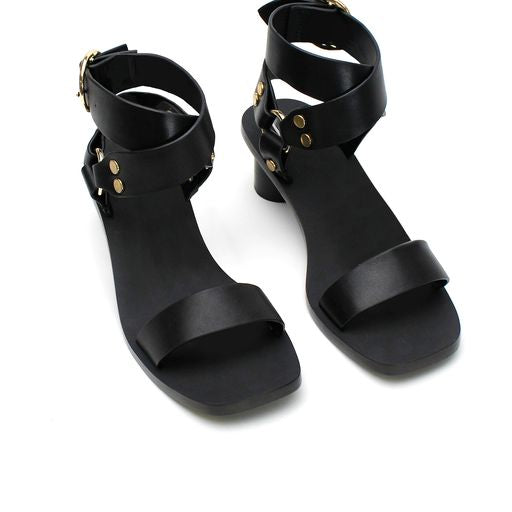 Studded Heel - Black