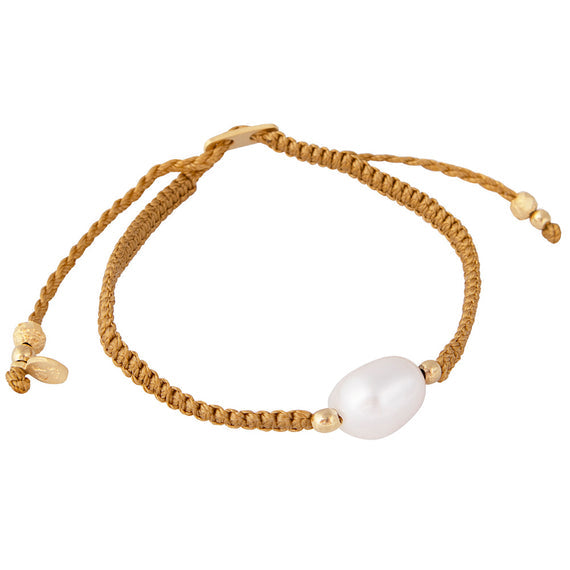 Pearl Rope Bracelet - Antique Gold