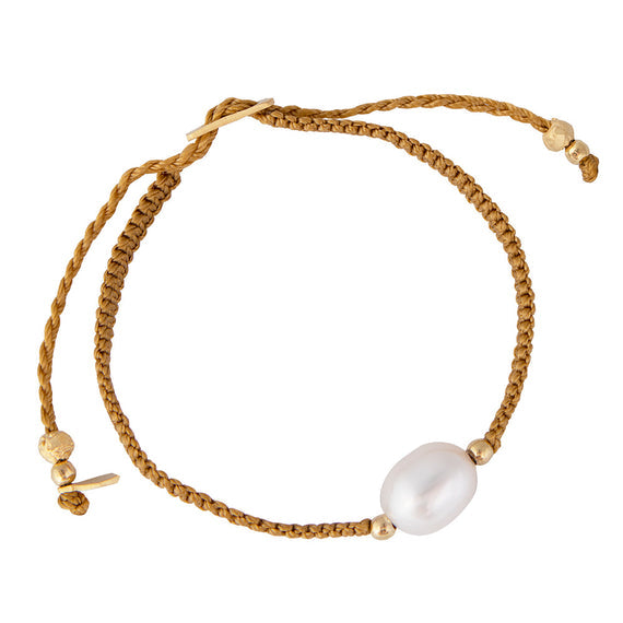 Pearl Rope Bracelet - Antique Gold
